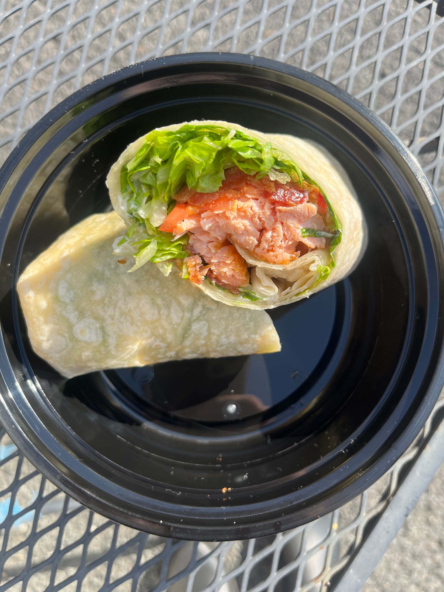 Salmon BLT Wrap