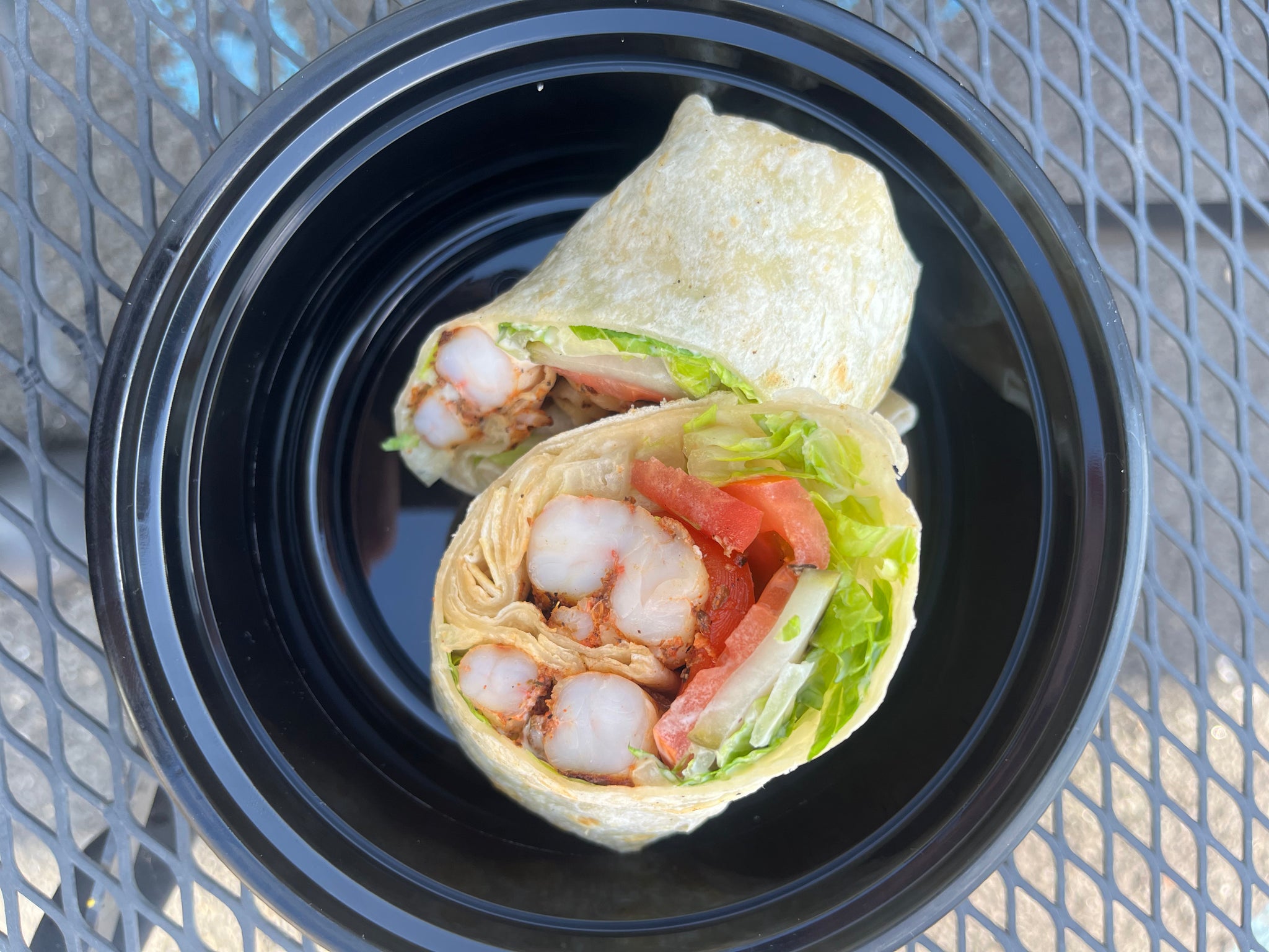 Blackened Shrimp Po’ Boy Wrap